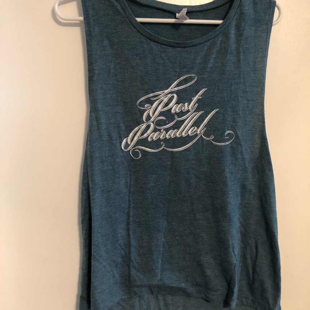 Past Parallel Washed Blue Muscle Tank – Size L